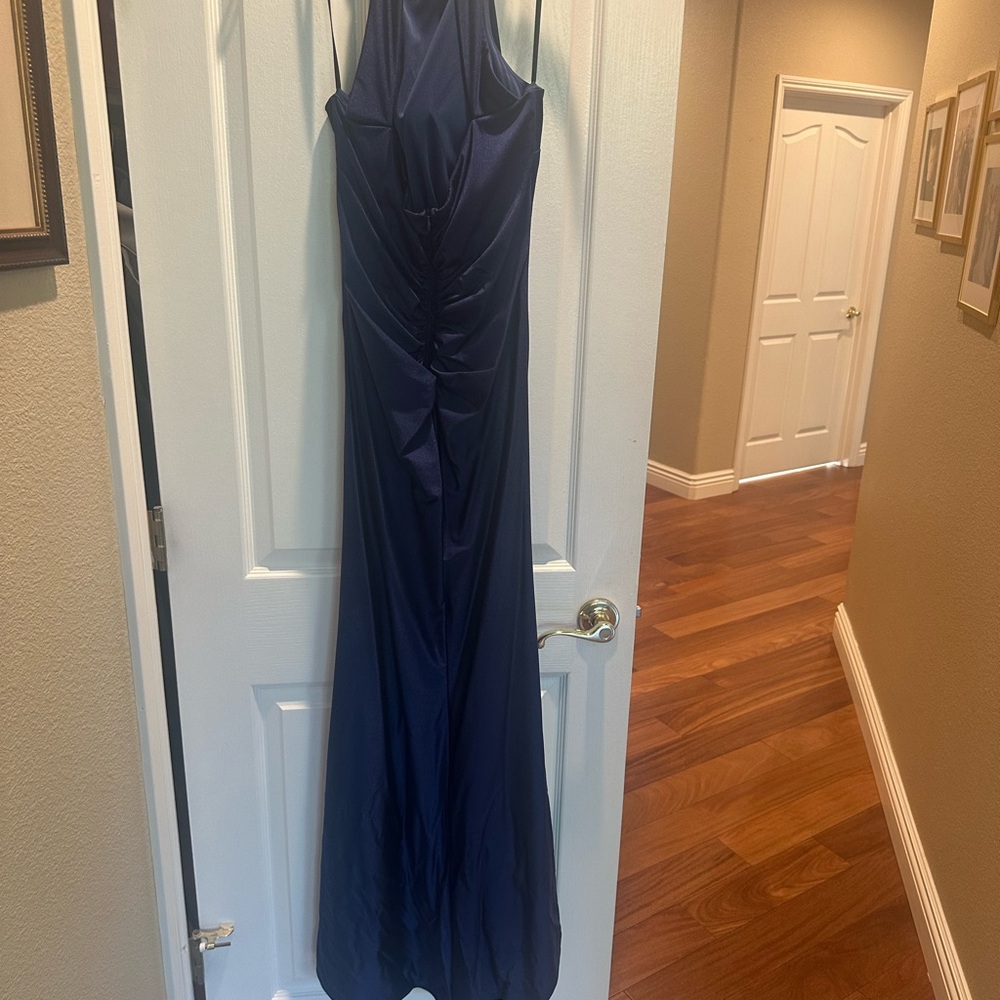 Aqua Midnight Blue Maxi Dress